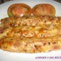 PUERROS GRATINADOS CON JAMÓN YORK O SERRANO