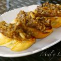 TOSTAS de Morcilla de Verano (de berenjena)