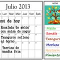 Menú de temporada. Julio