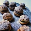 Profiteroles sin gluten con chocolate