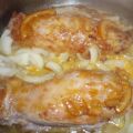 lomo con naranja y cebolla