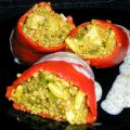 Pimientos del piquillo rellenos de quinoa