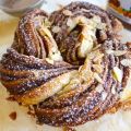Rosca de hojaldre y Nutella