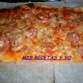 pizza de bacon y queso