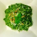 Risotto verde con espinacas, perejil y menta
