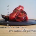 Lomos de merluza en salsa de tomate con[...]