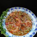 VERDINAS CON ALMEJAS Y LANGOSTINOS