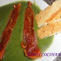 CREMA DE ESPINACAS CON JAMÓN
