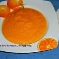 Crema de zanahoria y naranja