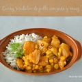 Curry Vindaloo de pollo con piña y maiz