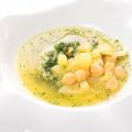 Sopa de quinoa con garbanzos