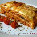 LASAÑA DE CARNE DEL COCIDO Y VERDURAS