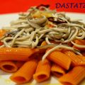 GULAS A LA BILBAÍNA CON PENNE RIGATE AL CHILI