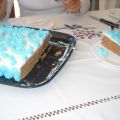 Tarta de galletas con chocolate y natillas!