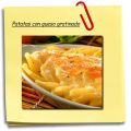 Patatas con queso gratinado