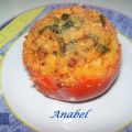 TOMATES RELLENOS CON SALCHICHA AL TOMILLO