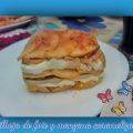 MILHOJA DE FOIE Y MANZANA CARAMELIZADA
