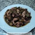Receta de Calamares en salsa con alcachofas