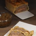 Pâté en crôute con cebolla caramelizada