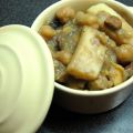 Potaje de garbanzos, habas y choco