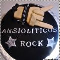 Tarta rockera de fondant