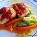 BACALAO AL HORNO CON VERDURAS