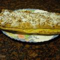 Montadito de hojaldre con crema pastelera