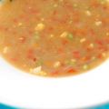 Sopa de harina con verduras