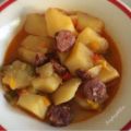 Patatas riojana a los tres pimientos