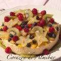 PASTEL DE QUESO CON FRUTAS