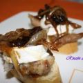 TOSTA DE SECRETO DE CERDO Y QUESO DE CABRA CON[...]