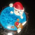 Bizcocho de polvorones navideño