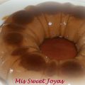 Flan de chocolate con caramelo