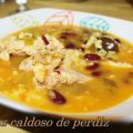 ARROZ CALDOSO DE PERDIZ con habichuela roja