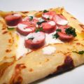 CREPES CON SALCHICHAS