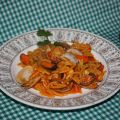 Receta: fideos marineros