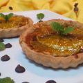 Tartaletas con chocolate y naranja