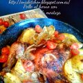 Pollo al horno con patatas a la mostaza