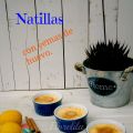 Natillas caseras con yemas de huevo.
