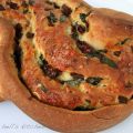 PAN CON TOMATE, QUESO Y ALBAHACA
