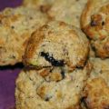 Galletas de avena con pistachos y arándanos