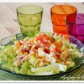Ensalada de rape y langostinos