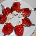 Falsas fresas con nata