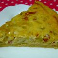 Quiché de calabacín y bacon