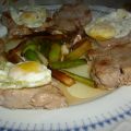 SOLOMILLO CON AJETES Y HUEVITOS FRITOS