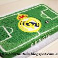 Tarta campo de fútbol del Real Madrid