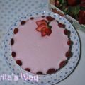 Tarta mousse de fresones