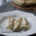 Canelones de espinacas y queso