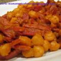 Garbanzos con Refrito de Jamón y Tomate