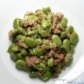Habas tiernas con chorizo criollo